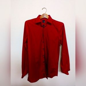 J. Ferrar 15.5 slim fit red dress shirt